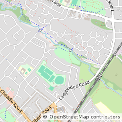 Map of Cheadle, Cheshire