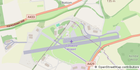 Map of Cirencester, Gloucestershire
