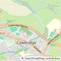 Map of Cowbridge, Vale of Glamorgan