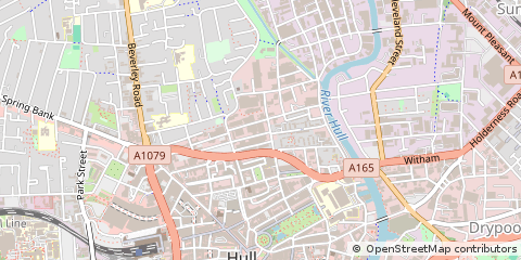 Map of Hull, East Yorkshire