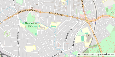 Map of Harrow, Middlesex