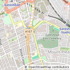 Map of Tyne & Wear, Tyne and Wear