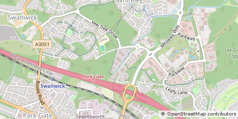 Map of Fareham, Hampshire