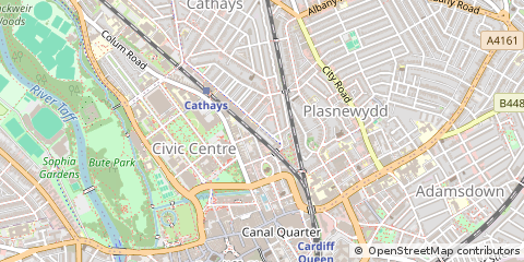 Map of Cardiff