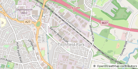 Map of Fareham, Hampshire