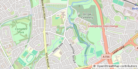 Map of Jarrow