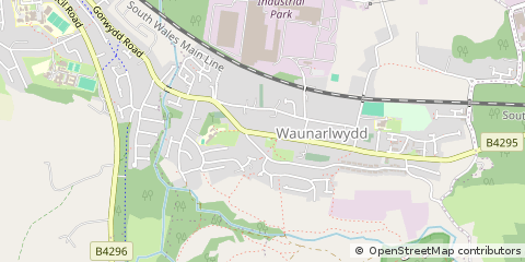 Map of Swansea, West Glamorgan