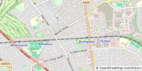 Map of Cardiff