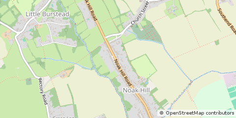 Map of Billericay, Essex