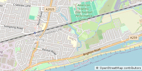 Map of Lancing, Berkshire