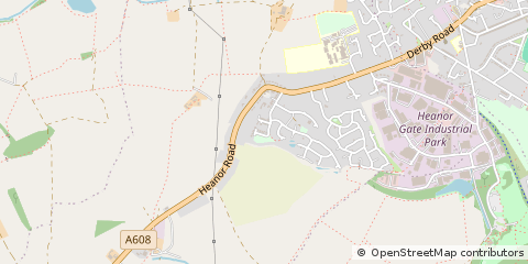 Map of Smalley, Derbyshire