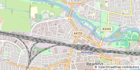 Map of Reading, Berkshire