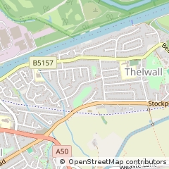 Map of Warrington, Cheshire