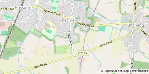 Map of Hassocks, West Sussex