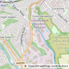 Map of Halesowen, West Midlands