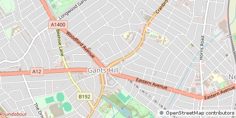 Map of Ilford, Essex