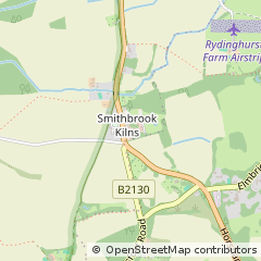 Map of Cranleigh, Surrey