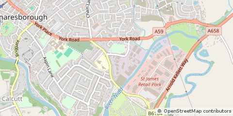Map of Knaresborough, North Yorkshire