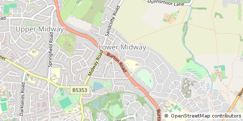 Map of Swadlincote