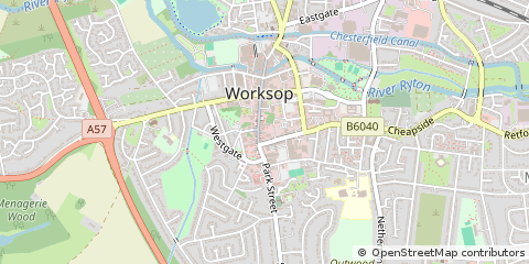 Map of Worksop