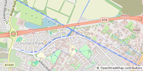 Map of Cambridge, Cambridgeshire