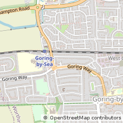 Map of Worthing, West Sussex