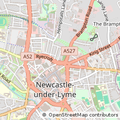 Map of Newcastle, Staffordshire
