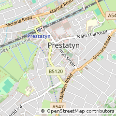 Map of Prestatyn, Denbighshire