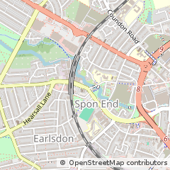 Map of Coventry, Warwickshire