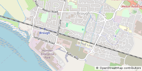 Map of Brough, East Yorkshire