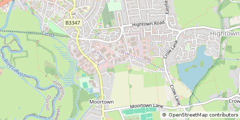 Map of Ringwood, Hampshire