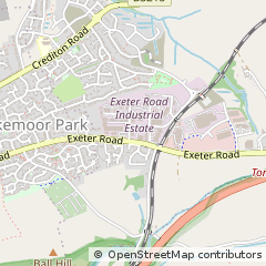 Map of Okehampton, Devon