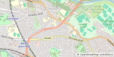 Map of Cardiff