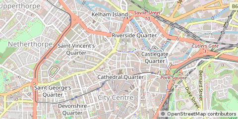 Map of Sheffield