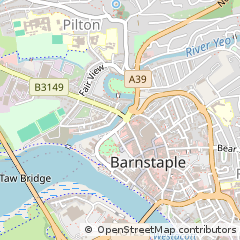 Map of Barnstaple, Devon
