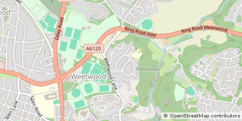 Map of Leeds, Yorkshire
