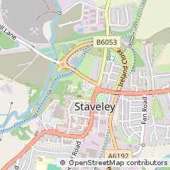 Map of Chesterfield, Derbyshire