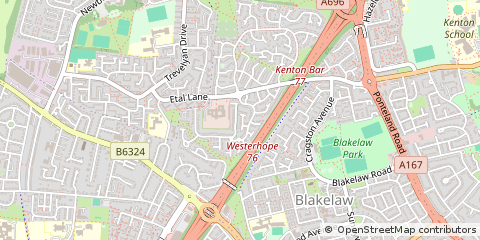 Map of Newcastle Upon Tyne