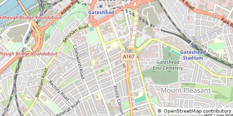 Map of Tyne & Wear
