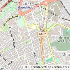 Map of Tyne & Wear