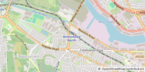 Map of Birkenhead