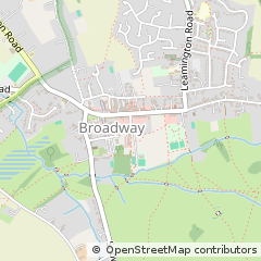 Map of Broadway, Worcestershire