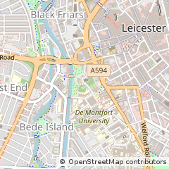 Map of Leicester, Leicestershire