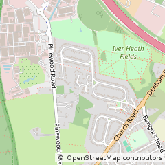 Map of Iver, Buckinghamshire