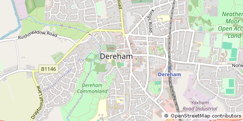 Map of Dereham