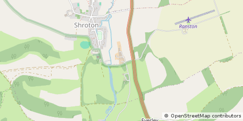 Map of Blandford, Dorset