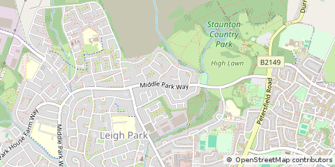 Map of Havant, Hampshire
