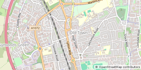 Map of Stevenage, Herts
