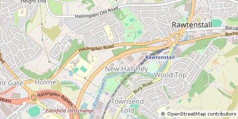 Map of Rossendale, Lancs