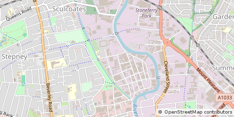 Map of Hull, East Yorkshire